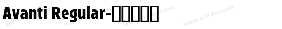 Avanti Regular字体转换
